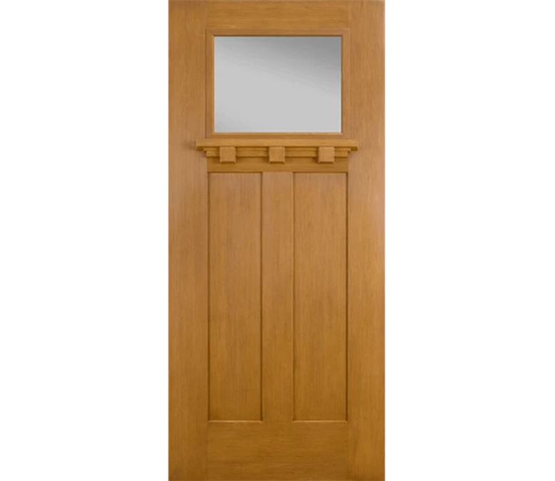 Orlando Craftsman Light Fiberglass Entry Door